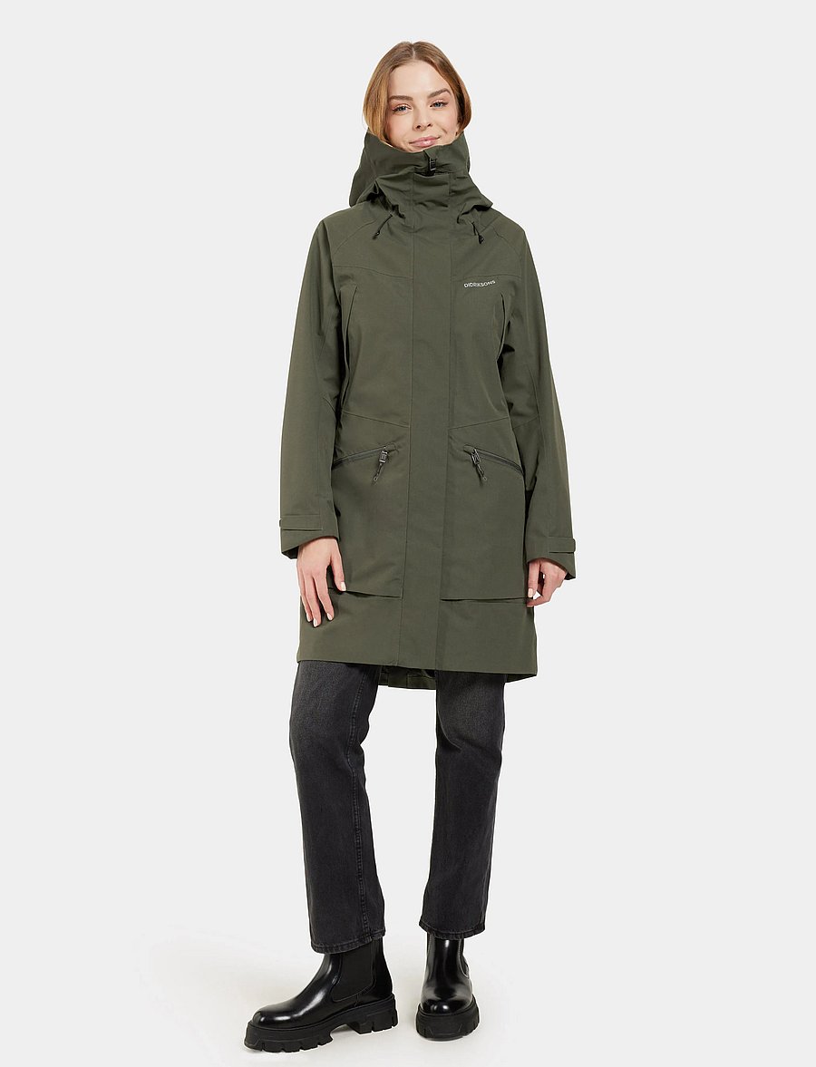 Didriksons - Ilma Parka - parkasjackor - deep green - 3