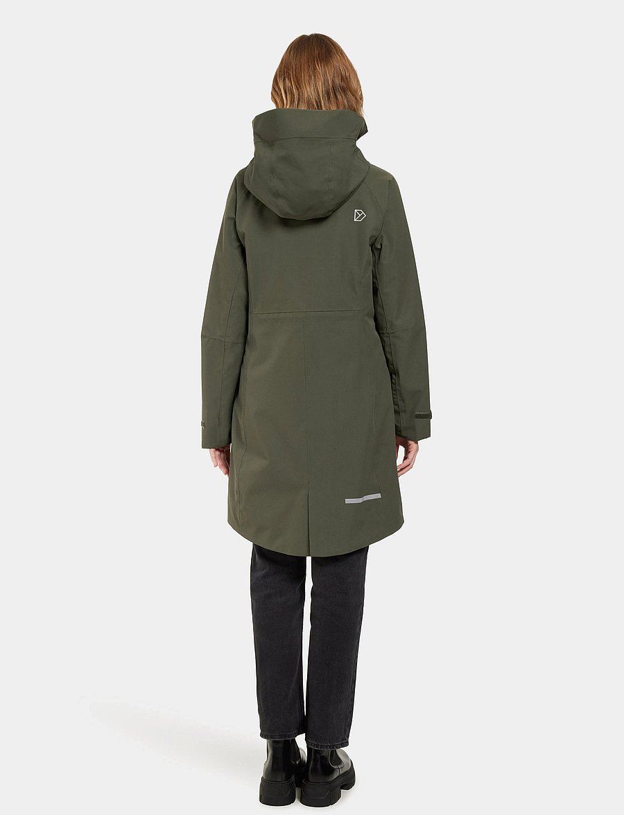Didriksons - Ilma Parka - parkasjackor - deep green - 4