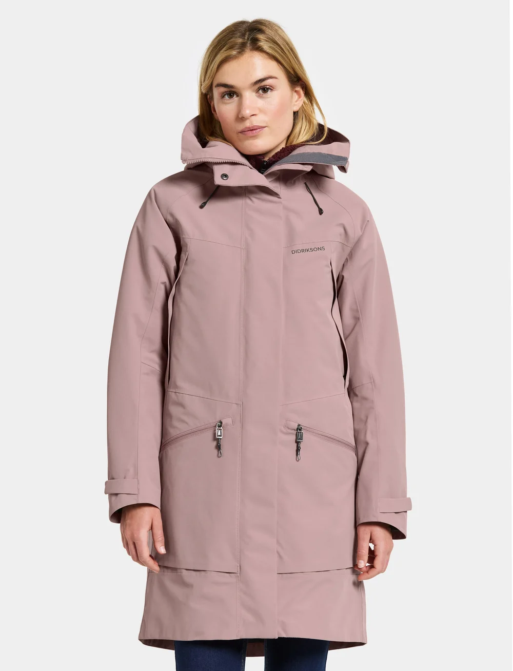 Didriksons - ILMA WNS PARKA 8 - jakker - faded wine - 0