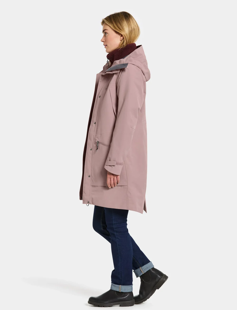 Didriksons - ILMA WNS PARKA 8 - jakker - faded wine - 5