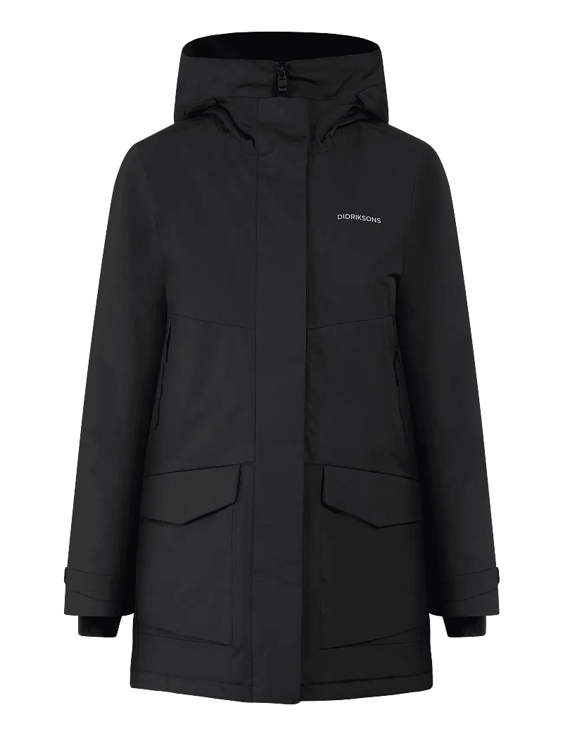 Didriksons - FRIDA WNS PARKA 7 - parkasjackor - black - 1