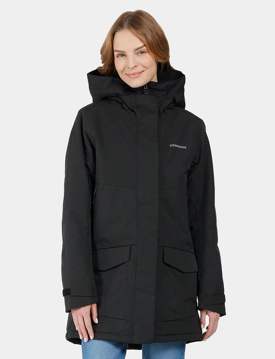 Didriksons - FRIDA WNS PARKA 7 - joped - black - 0
