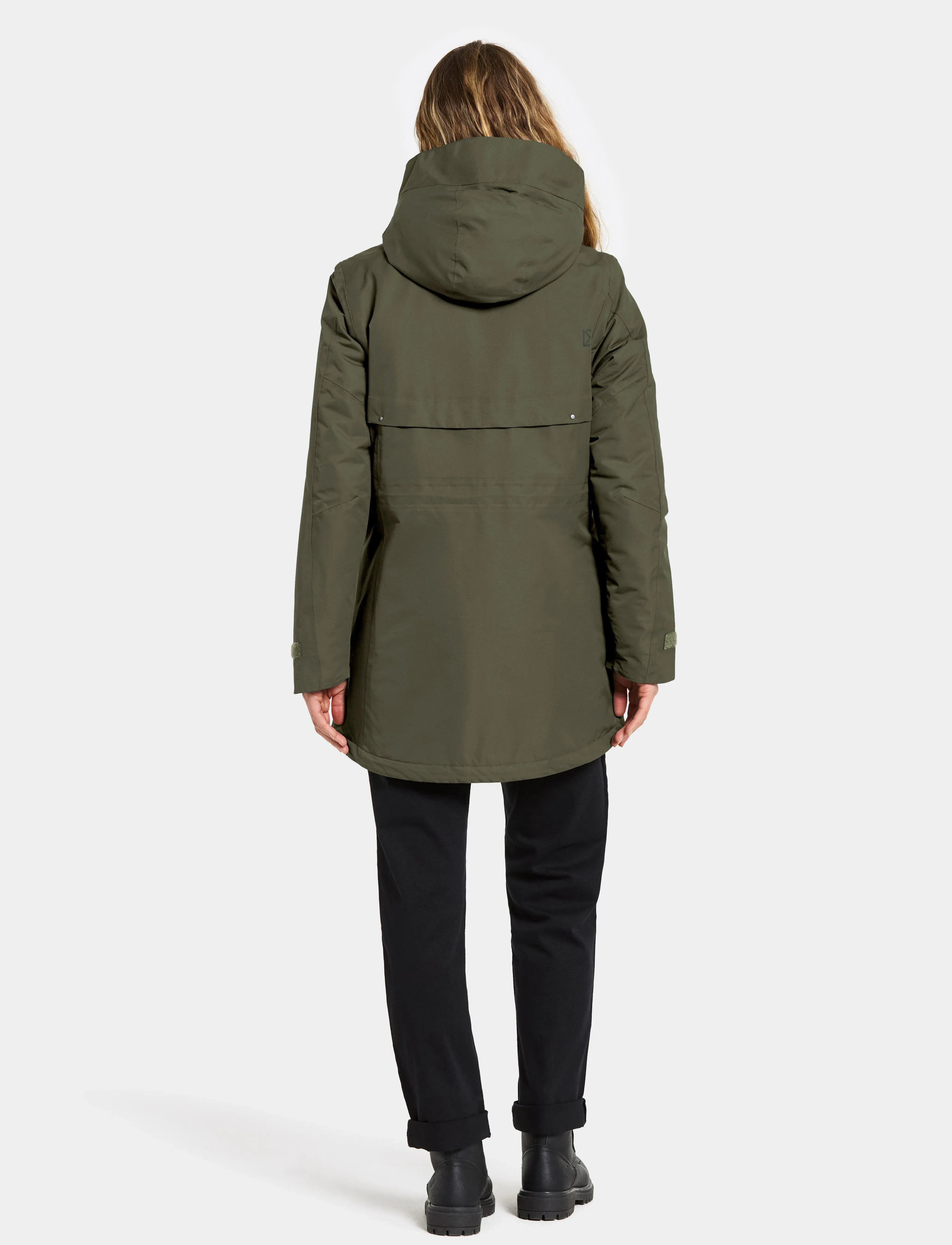 Didriksons - FRIDA WNS PARKA 7 - parkasjackor - deep green - 4