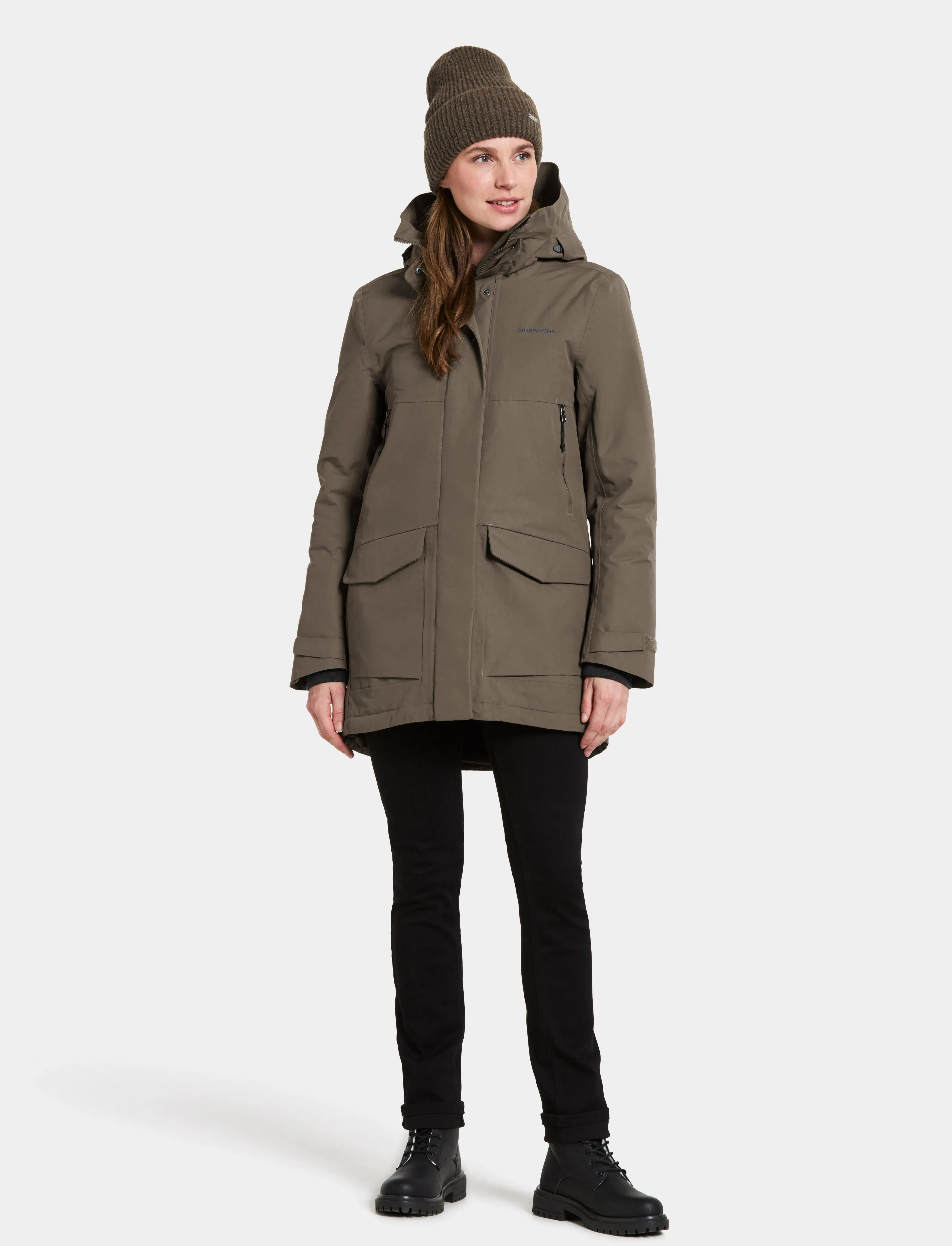 Didriksons - FRIDA WNS PARKA 7 - parka coats - mocha brown - 3