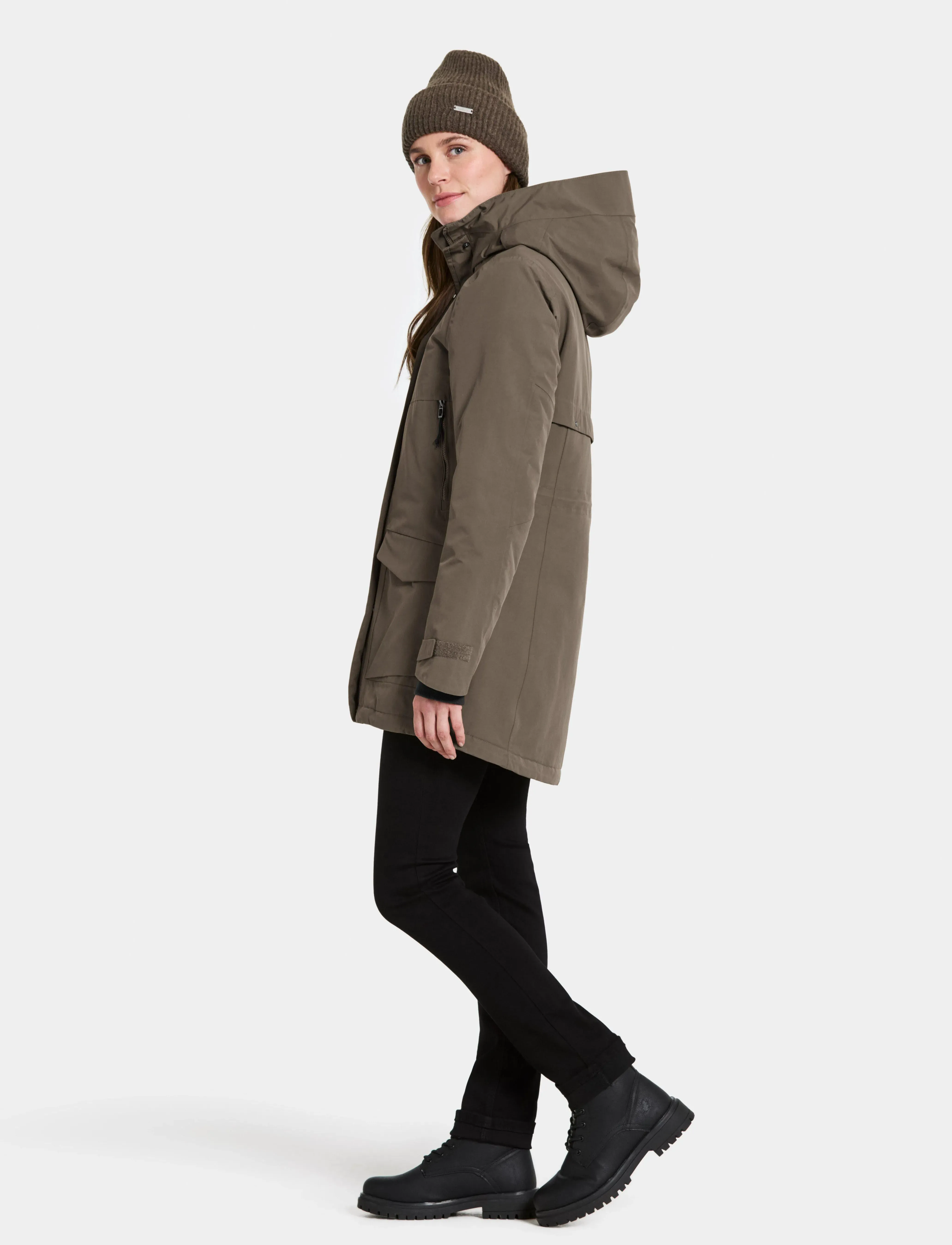 Didriksons - FRIDA WNS PARKA 7 - parka coats - mocha brown - 5