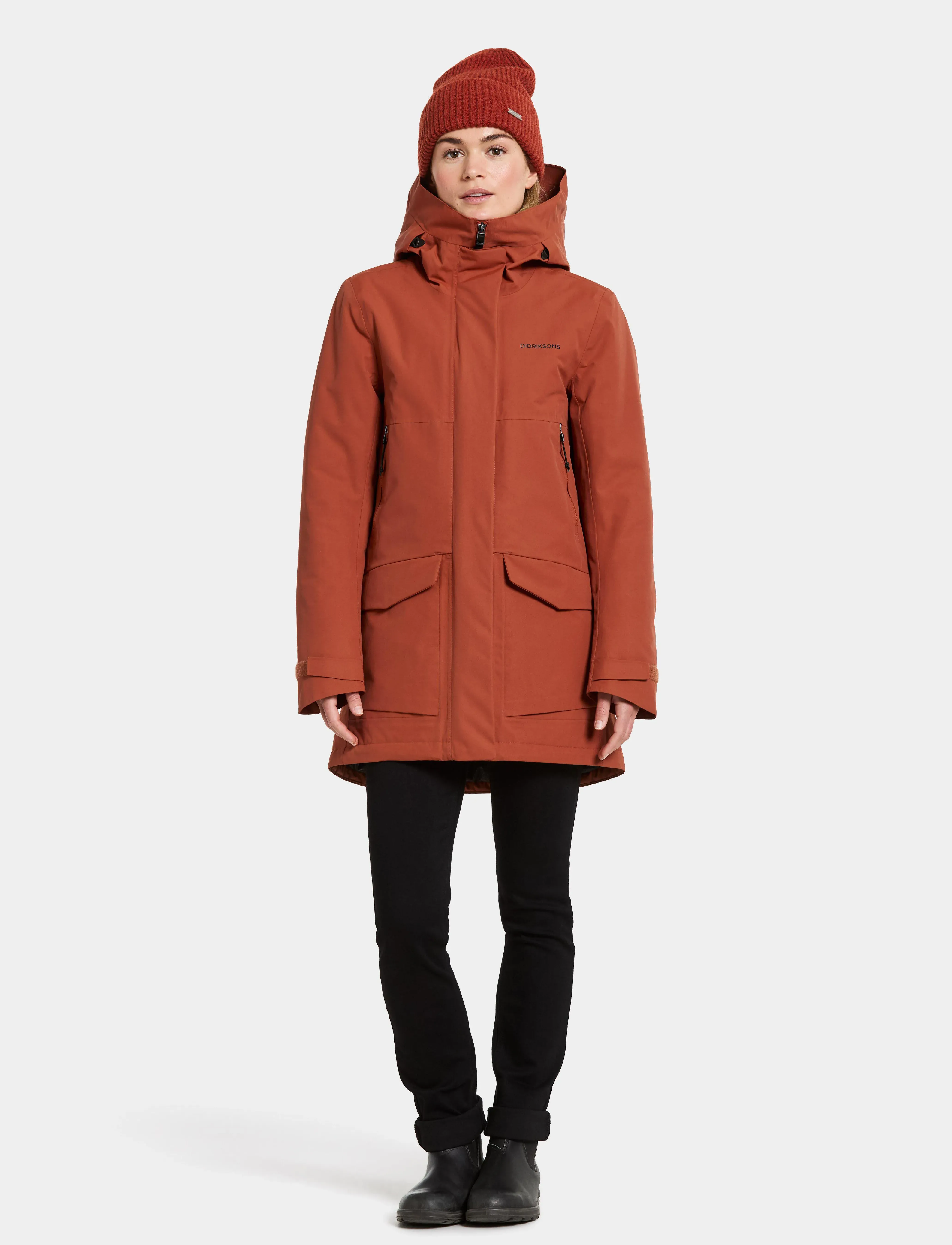 Didriksons - FRIDA WNS PARKA 7 - parkasjackor - rust - 3