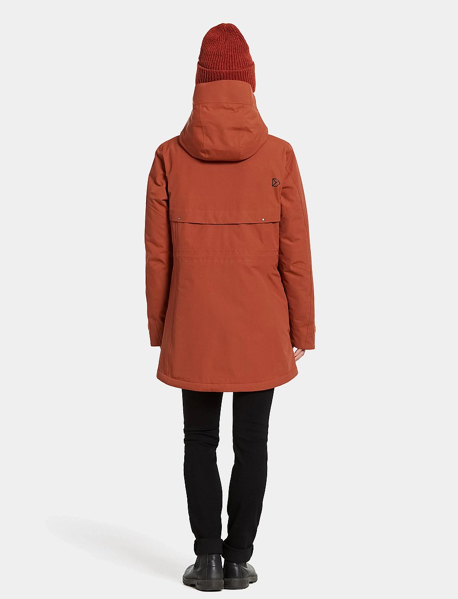 Didriksons - FRIDA WNS PARKA 7 - parkasjackor - rust - 4