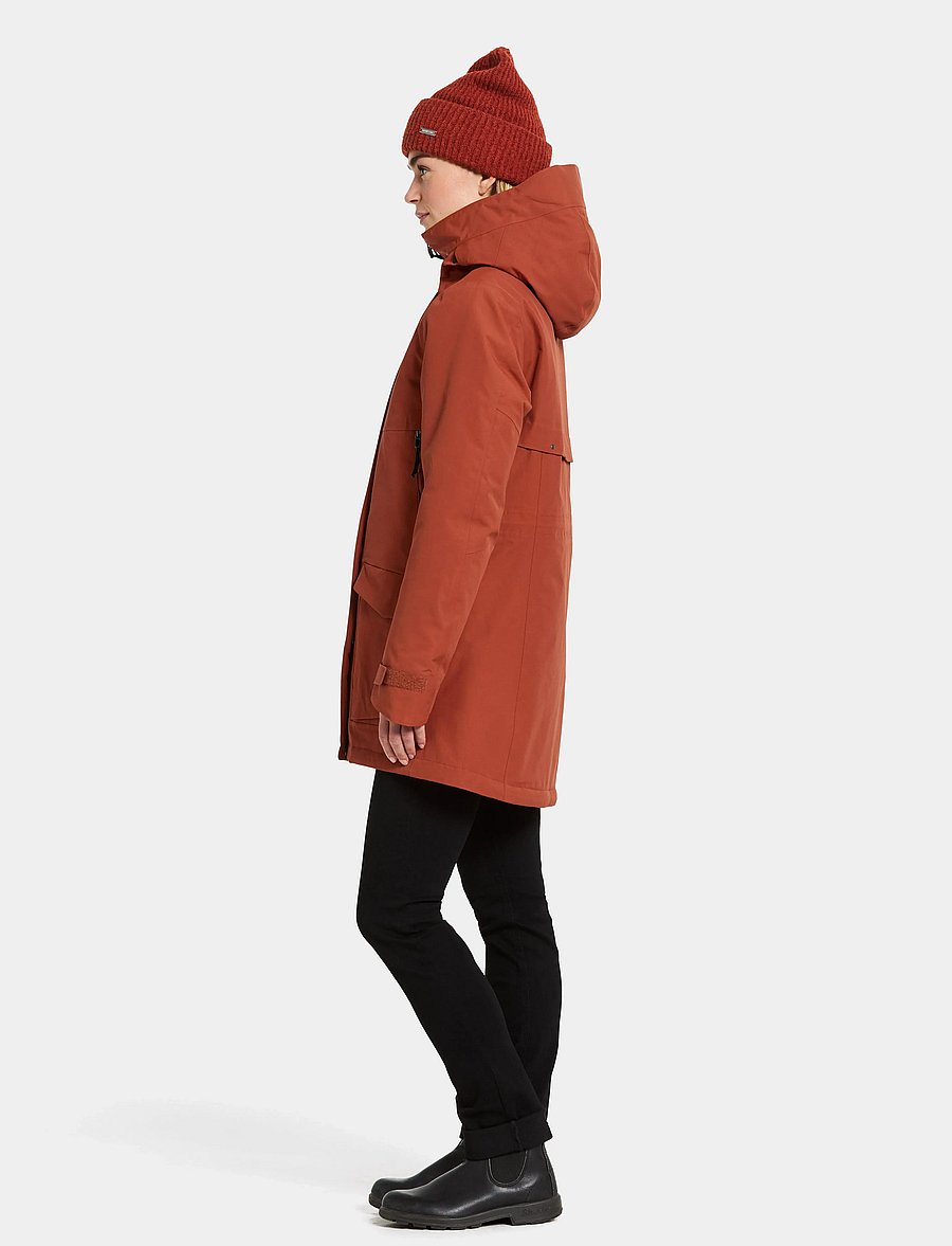 Didriksons - FRIDA WNS PARKA 7 - parkasjackor - rust - 5