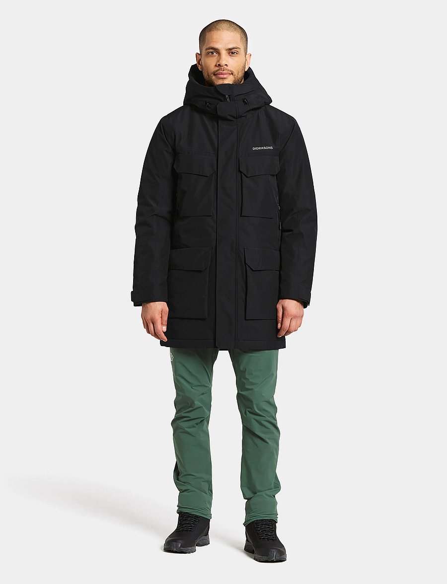 Didriksons - DREW USX PARKA 8 - parka coats - black - 3