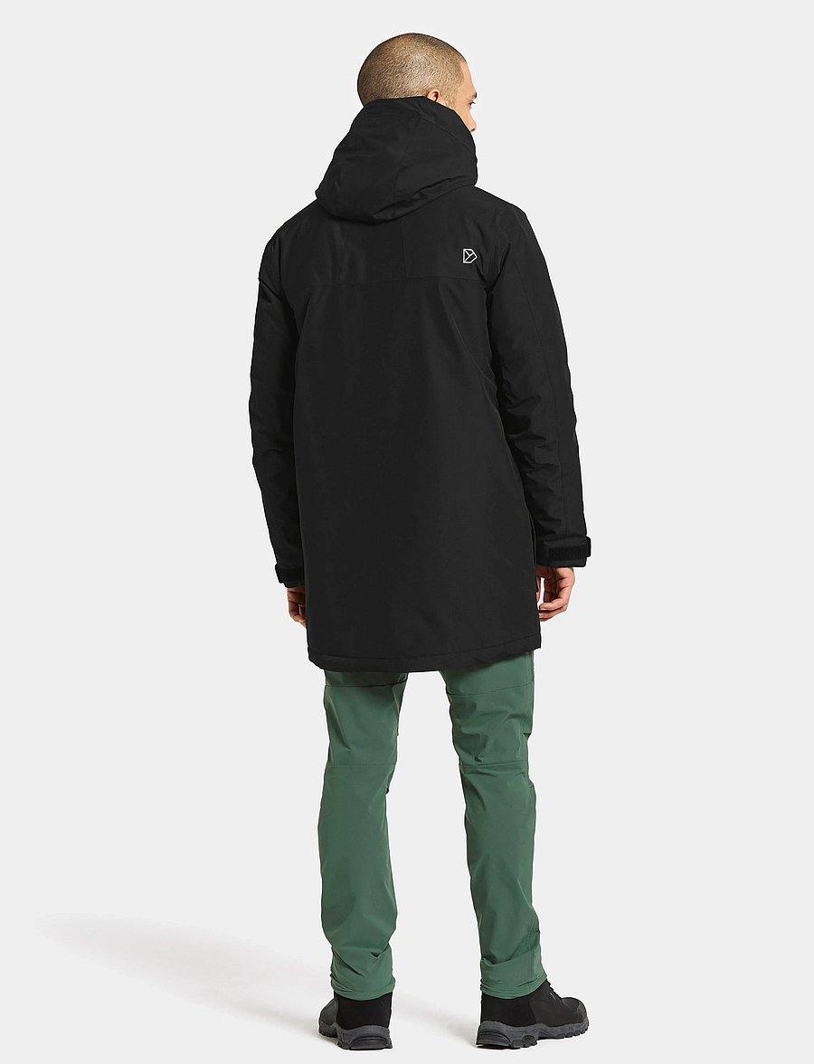 Didriksons - DREW USX PARKA 8 - parka stila mēteļi - black - 4