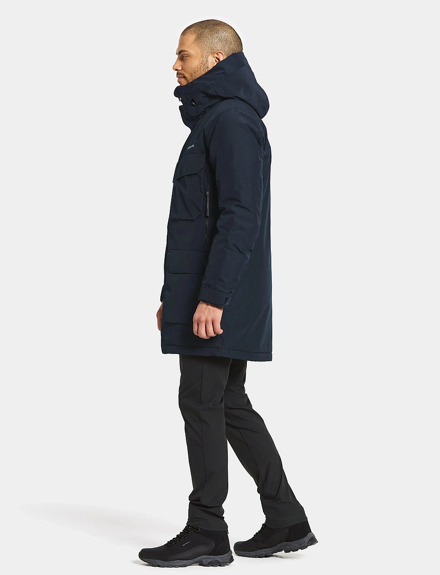 Didriksons - DREW USX PARKA 8 - parkasjackor - dark night blue - 5
