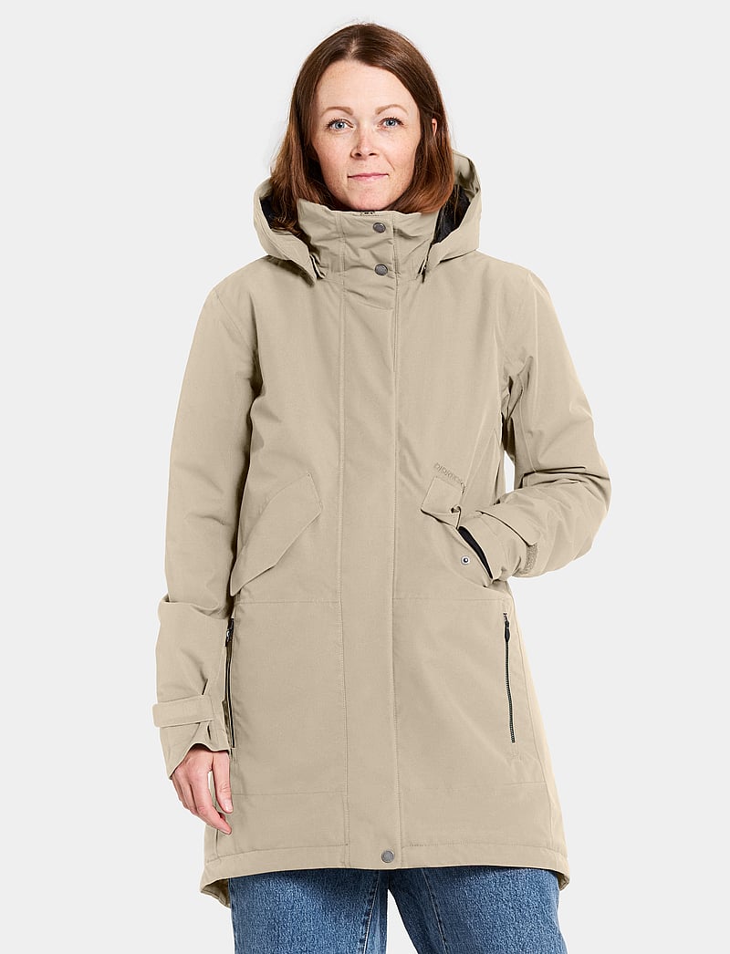 Didriksons - INDRA WNS PARKA - jacken - almost beige - 0