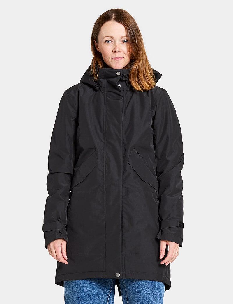 Didriksons - INDRA WNS PARKA - jakker - black - 0