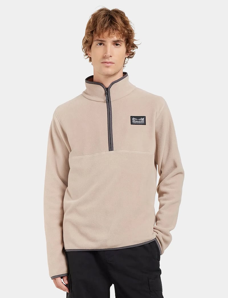 Didriksons - VITO USX HALFZIP - fleece & midlayer - beach beige - 0