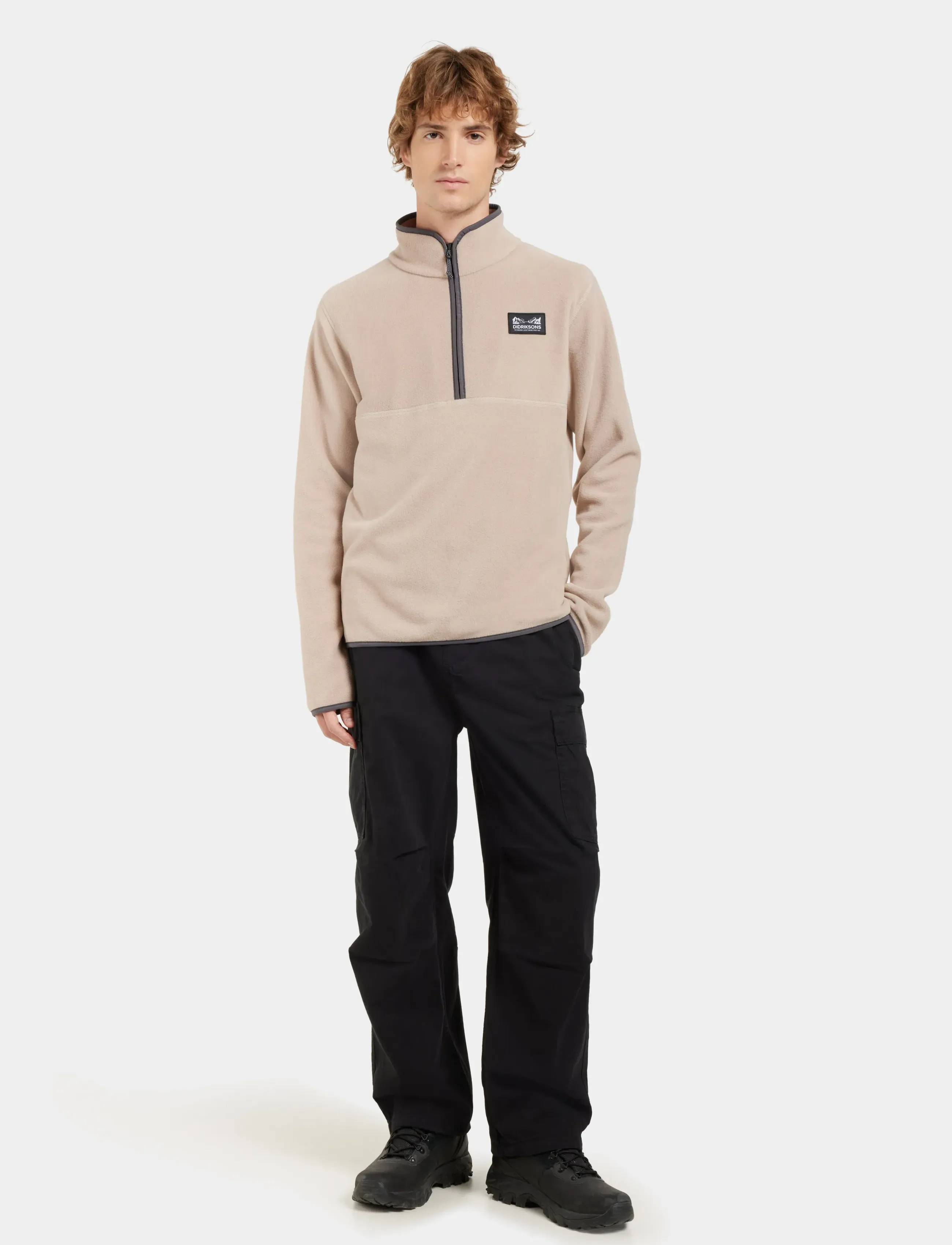 Didriksons - VITO USX HALFZIP - fleece og mellemlag - beach beige - 3