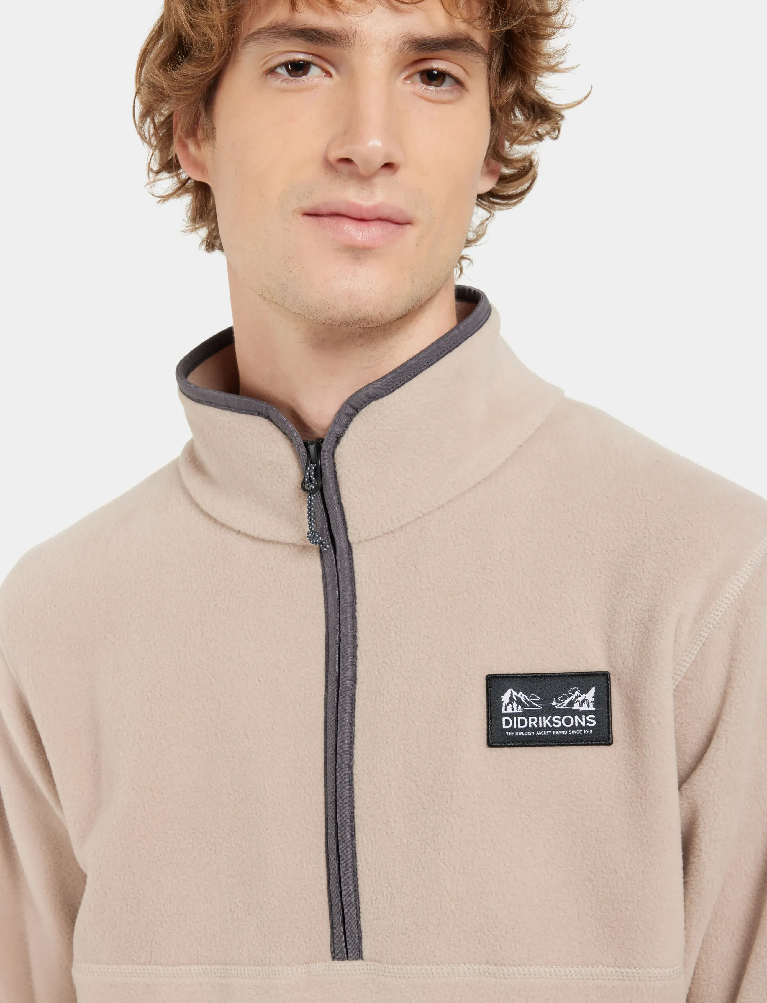 Didriksons - VITO USX HALFZIP - fleece og mellemlag - beach beige - 4
