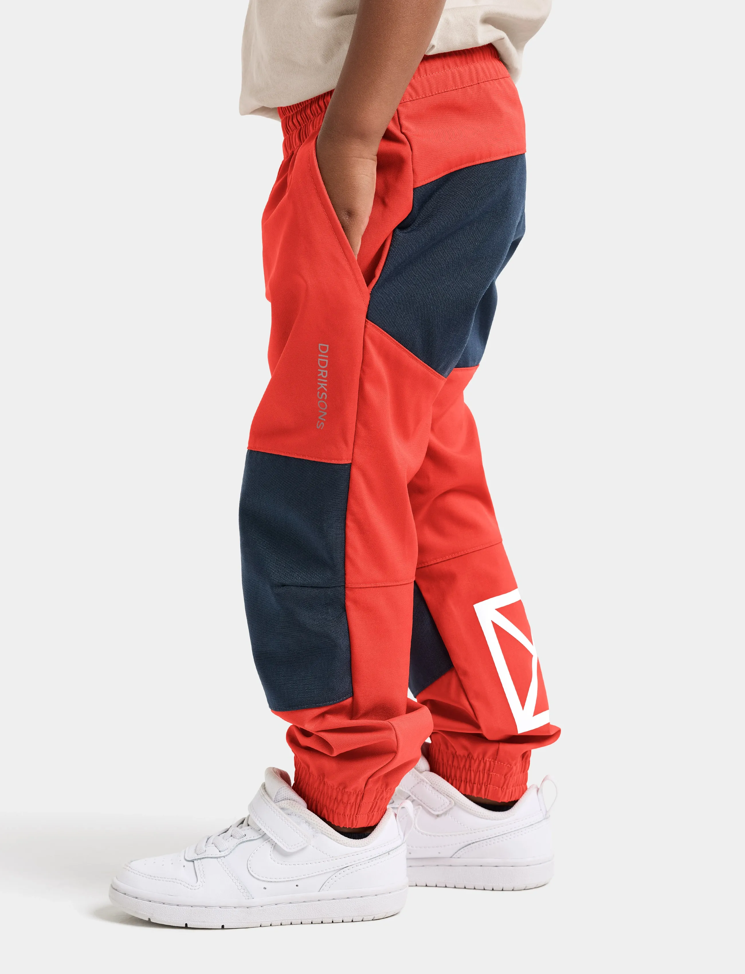 Didriksons FLOX KIDS PANT - Didriksons - PAPRIKA / navy