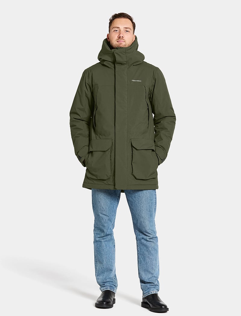 Didriksons - MAREK USX PARKA - vinterjakker - deep green - 4