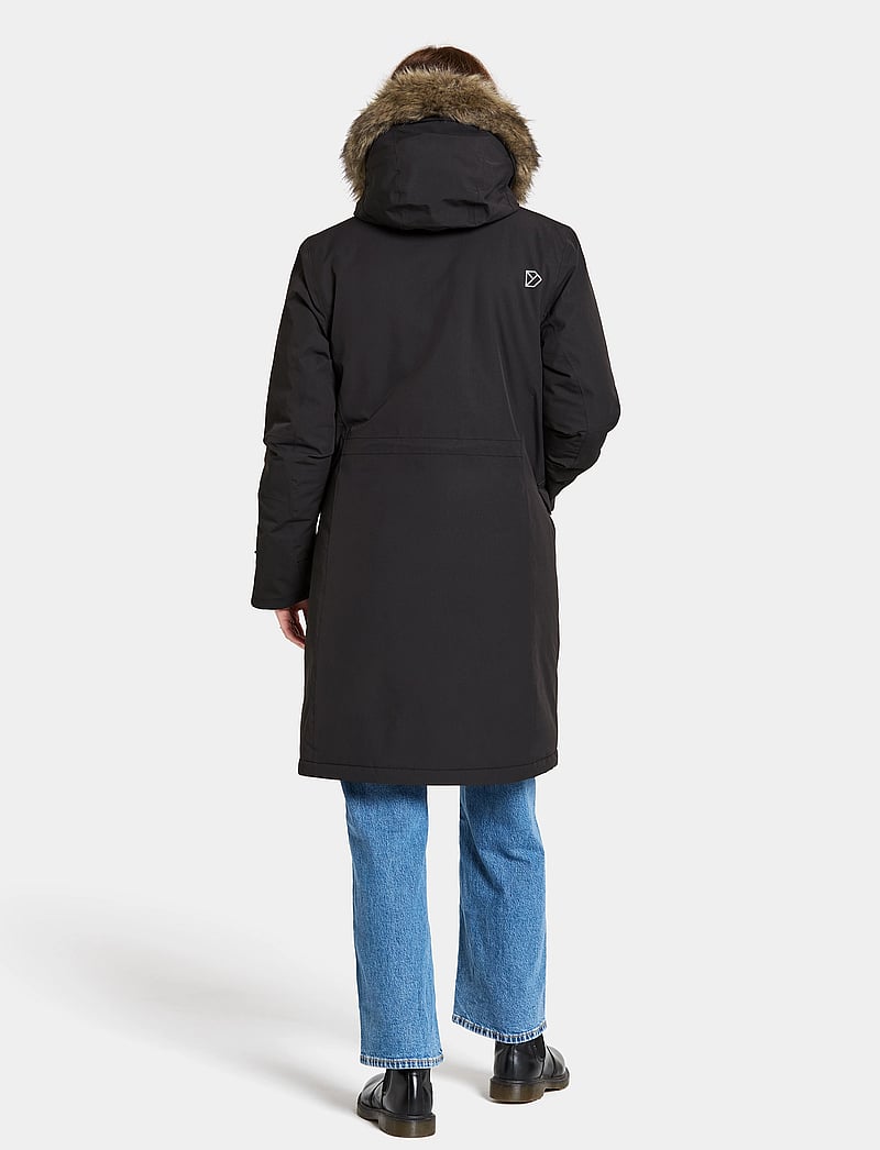 Didriksons - EMMA WNS PARKA - parkasjackor - black - 5