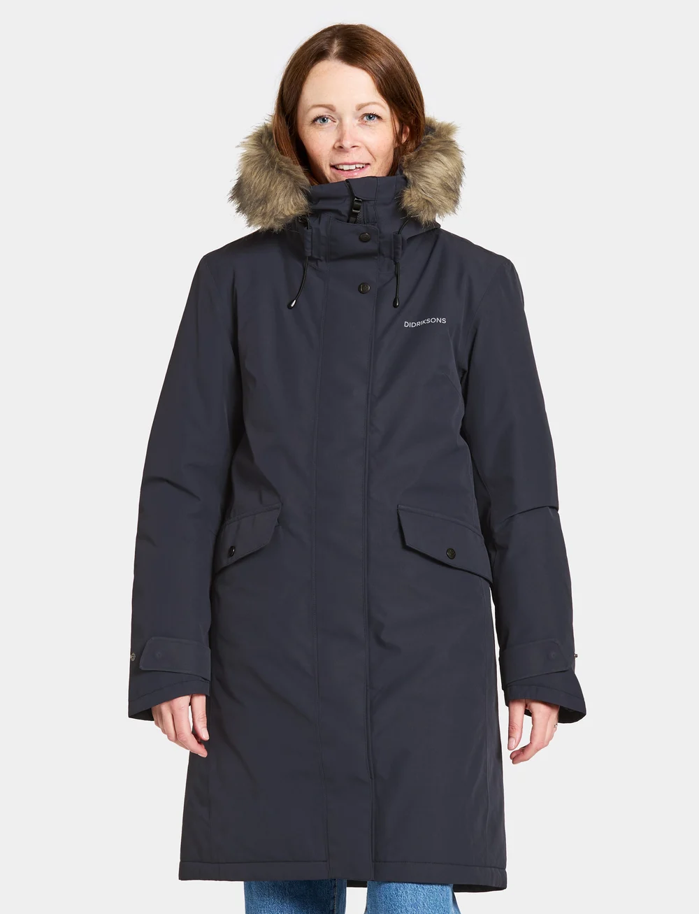Didriksons - EMMA WNS PARKA - parkasjackor - dark night blue - 0
