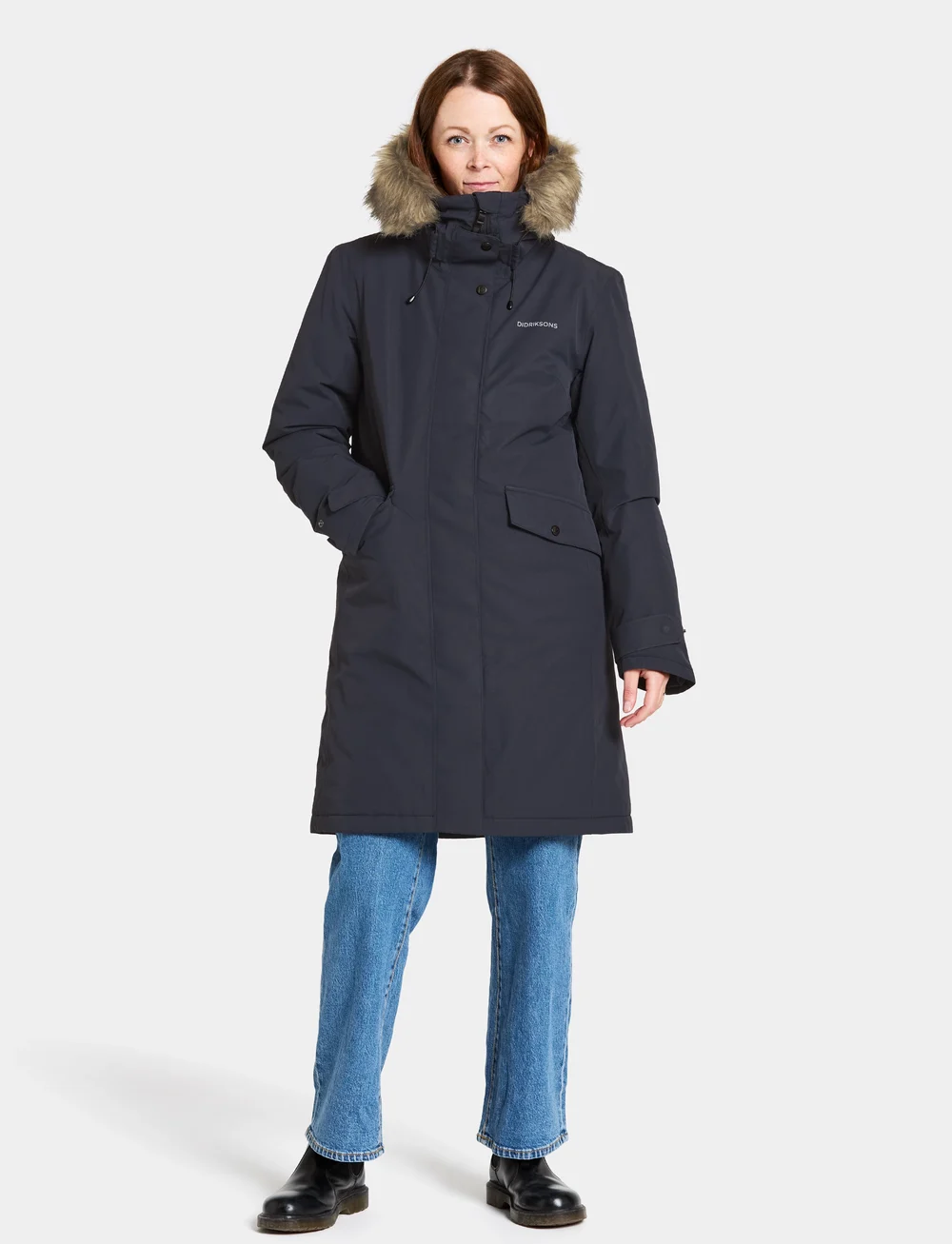 Didriksons - EMMA WNS PARKA - parkasjackor - dark night blue - 3