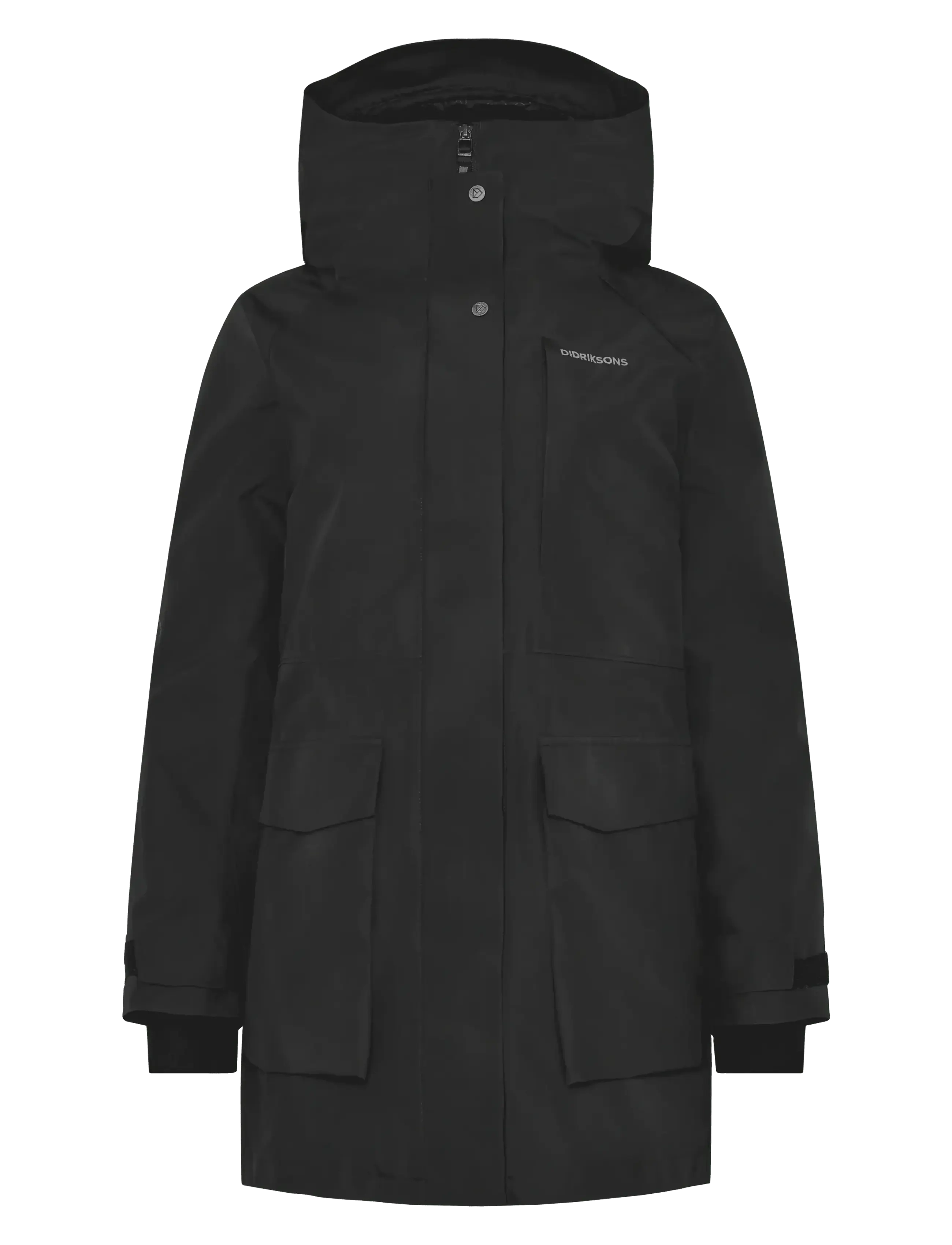 Didriksons Harriet Parka - Regenmäntel - BLACK / black