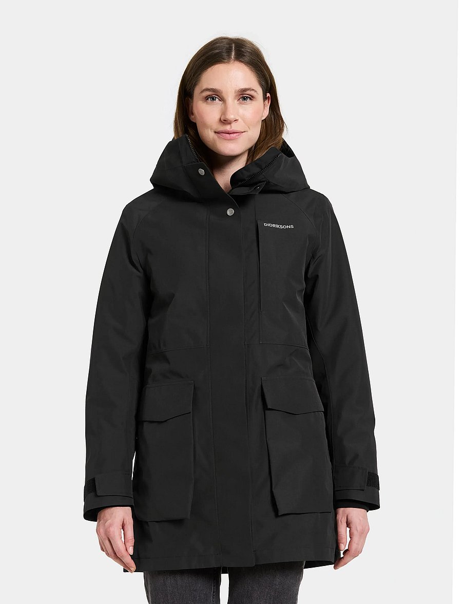 Didriksons - Harriet Parka - daunenjacken - black - 0