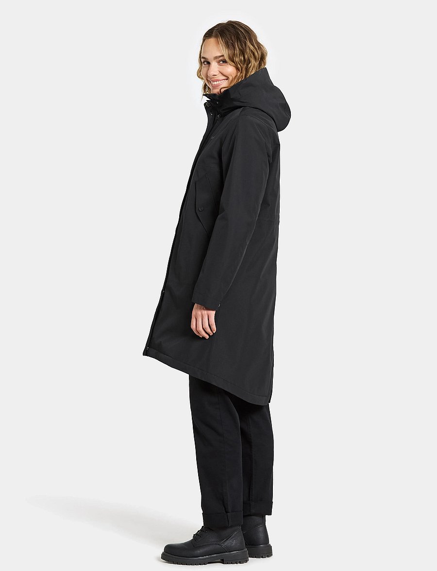 Didriksons - IRIS WNS PARKA - jacken - black - 5