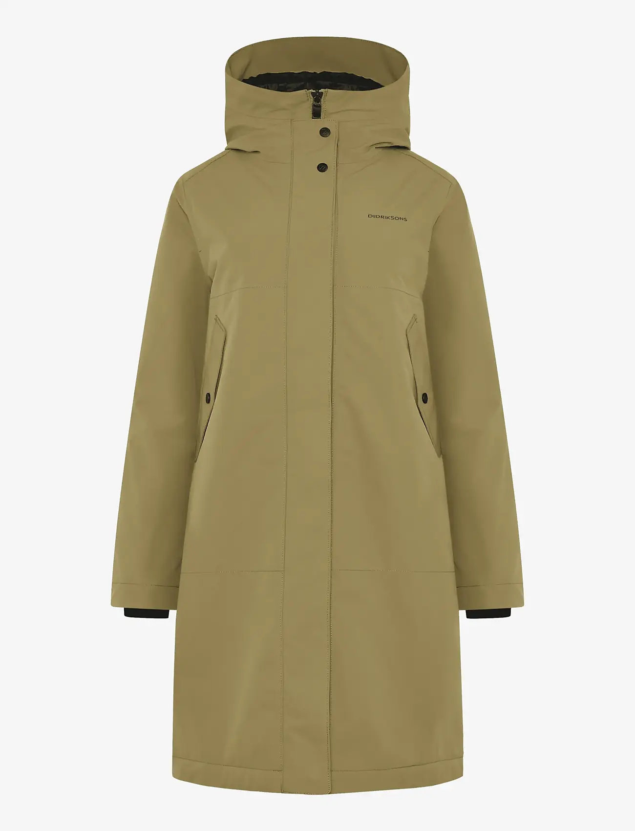 Didriksons - IRIS WNS PARKA - overtøj - olive green - 0