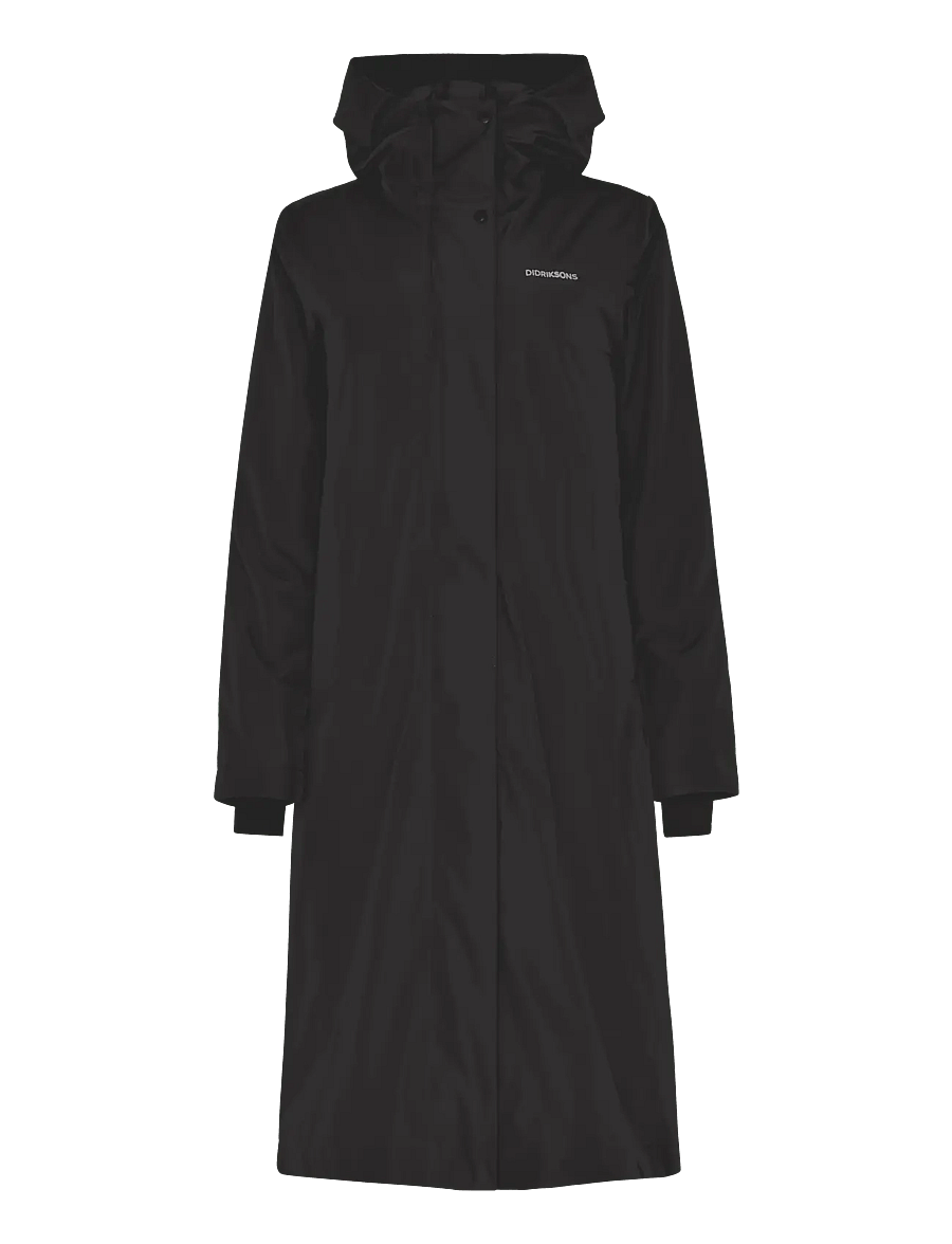 Didriksons - SELINA WNS PARKA - parka stila mēteļi - black - 1