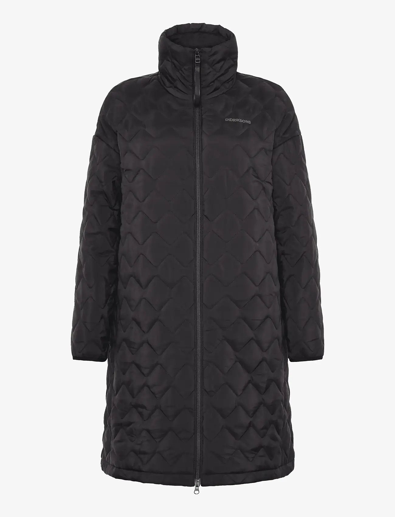 Didriksons - NINO WNS PARKA LONG - jakker - black - 1