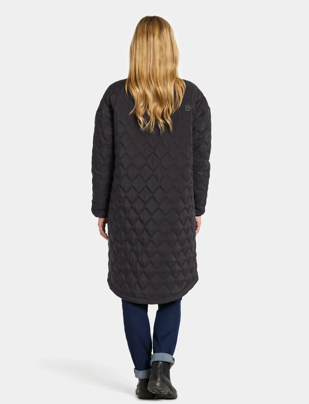 Didriksons - NINO WNS PARKA LONG - parkasjackor - black - 4