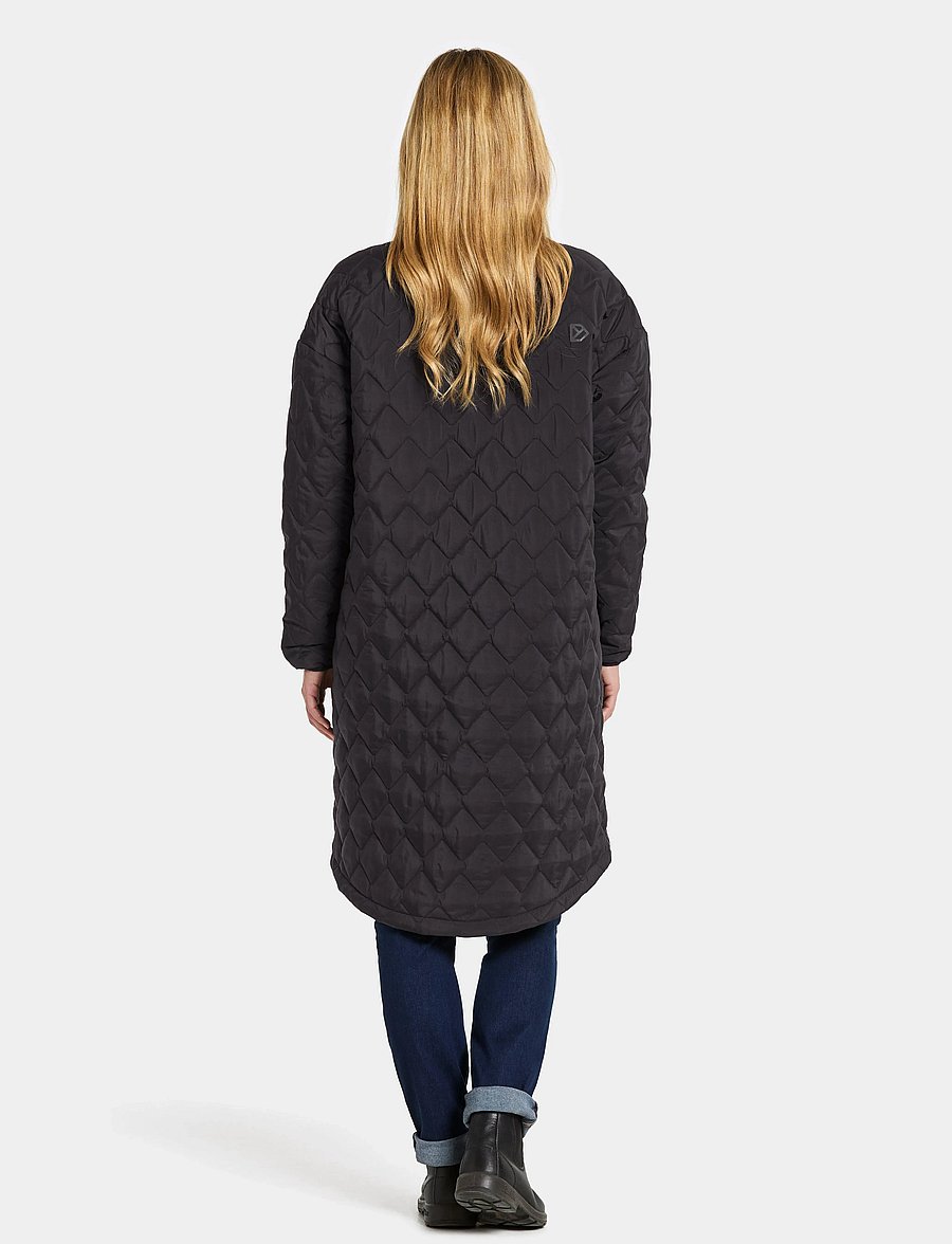 Didriksons - NINO WNS PARKA LONG - jacken - black - 4