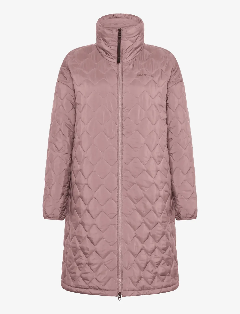 Didriksons - NINO WNS PARKA LONG - parkasjackor - faded wine - 1