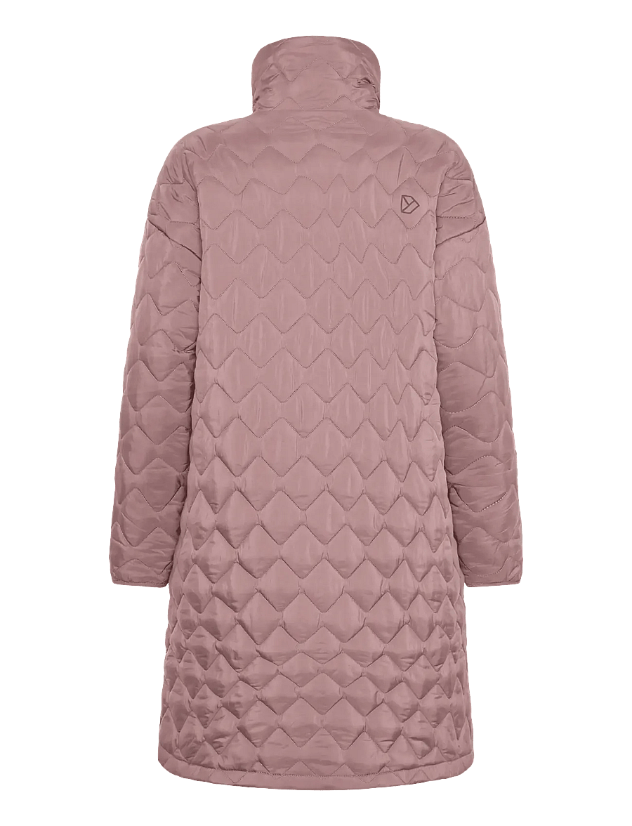 Didriksons - NINO WNS PARKA LONG - parkas - faded wine - 2