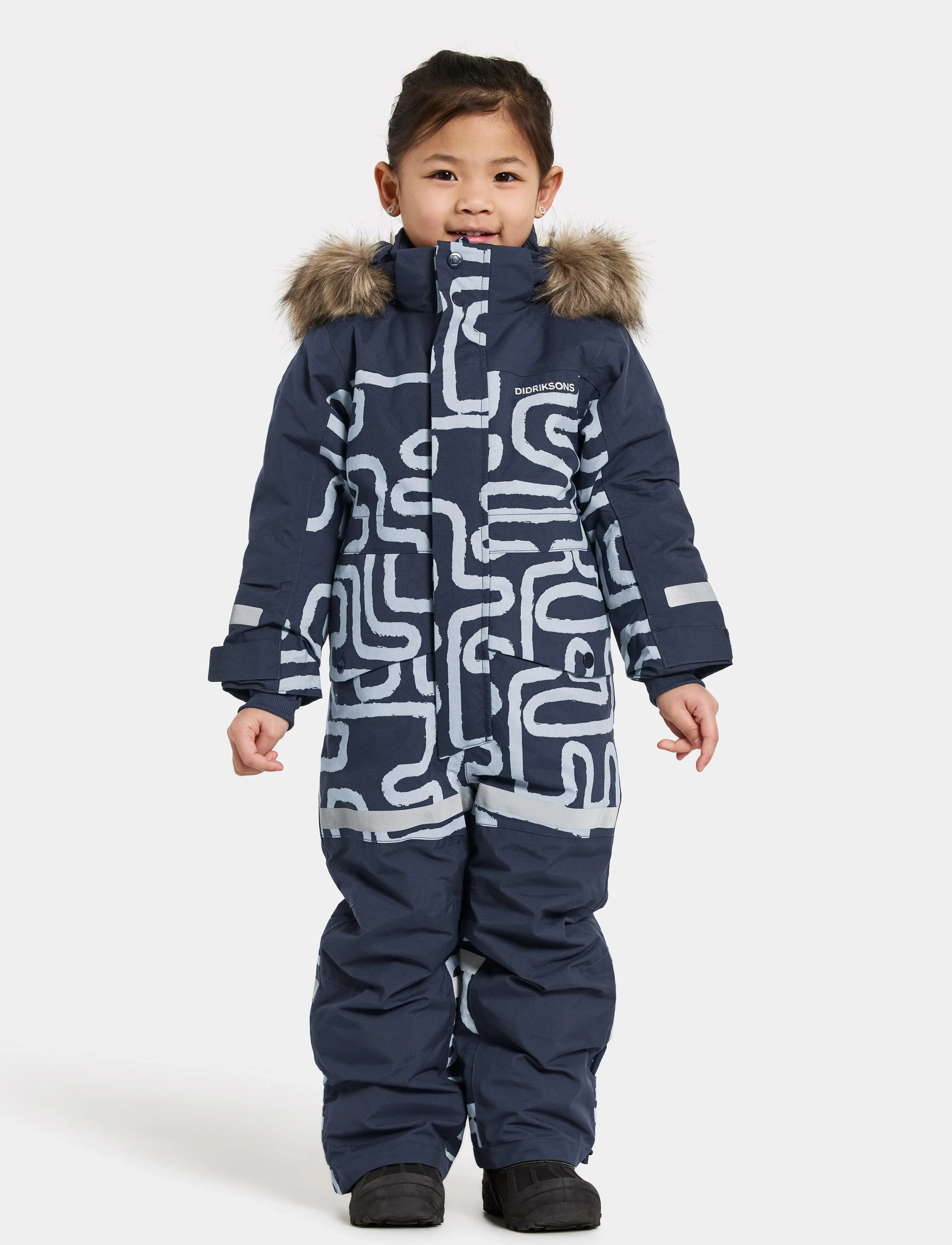 Didriksons BJÄRVEN PR K COV 2 - Vinteroverall - PATH S BLUE / black