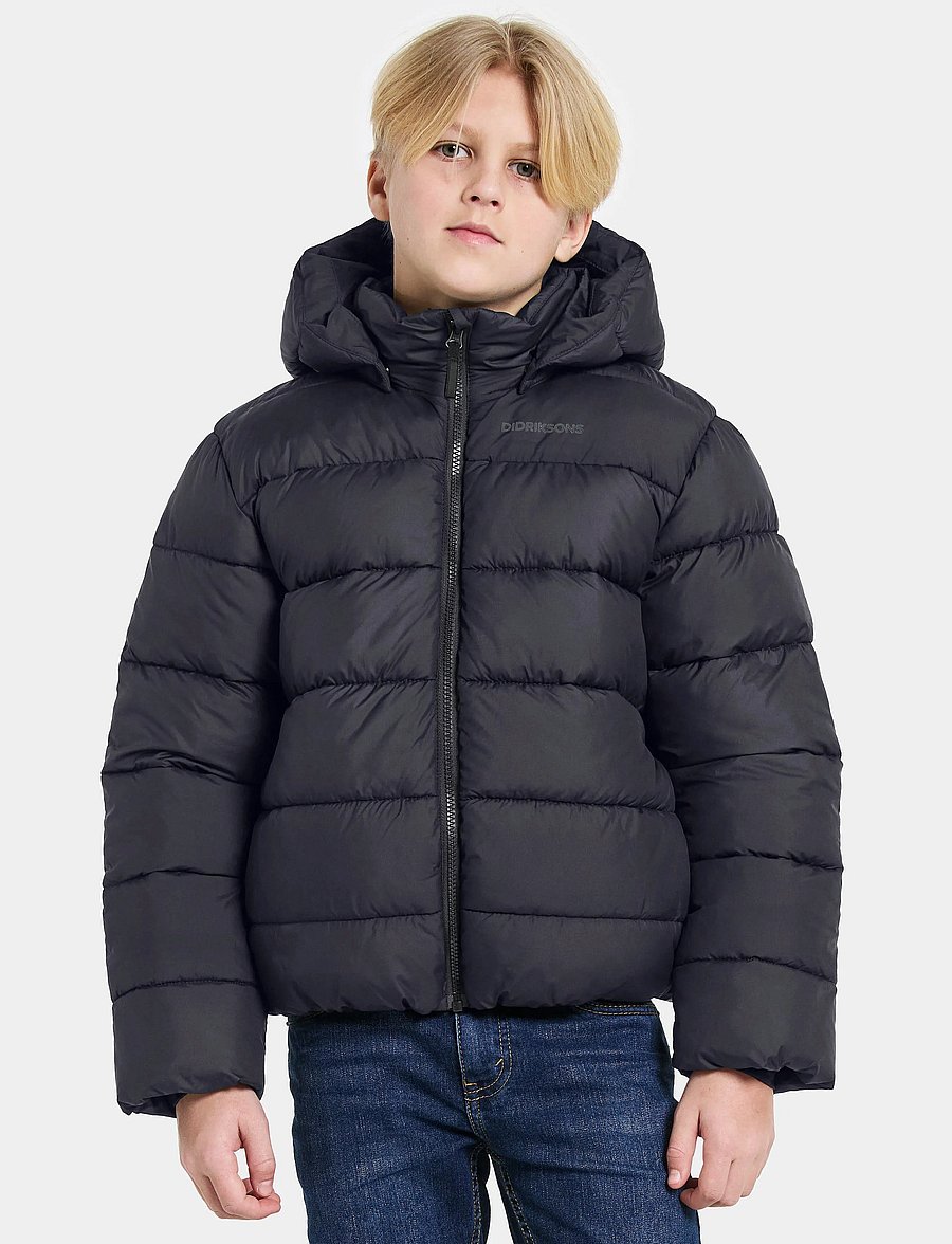 Didriksons - SCORIA KIDS JACKET - isolierte jacken - black - 0