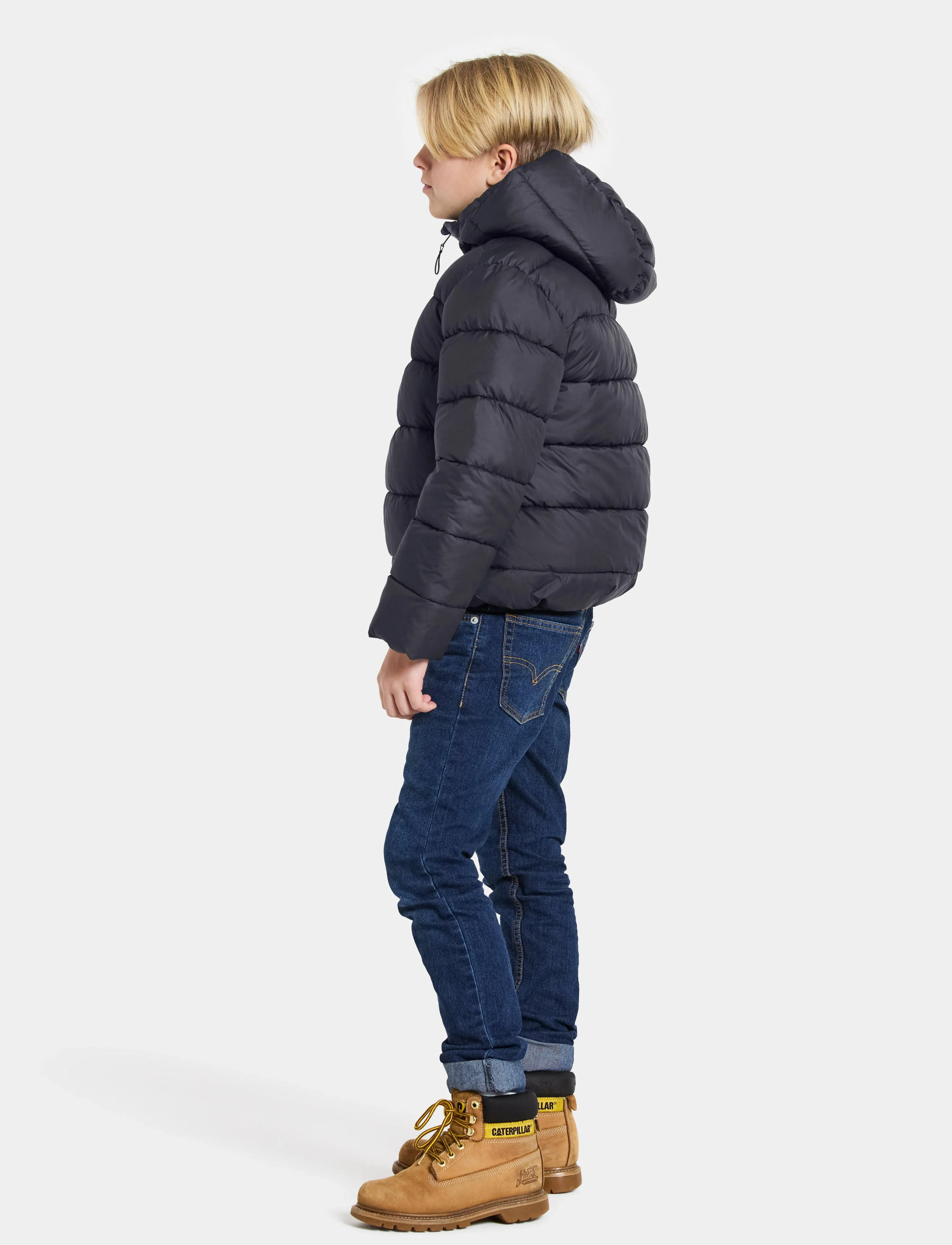 Didriksons - SCORIA KIDS JACKET - insulated jackets - black - 5