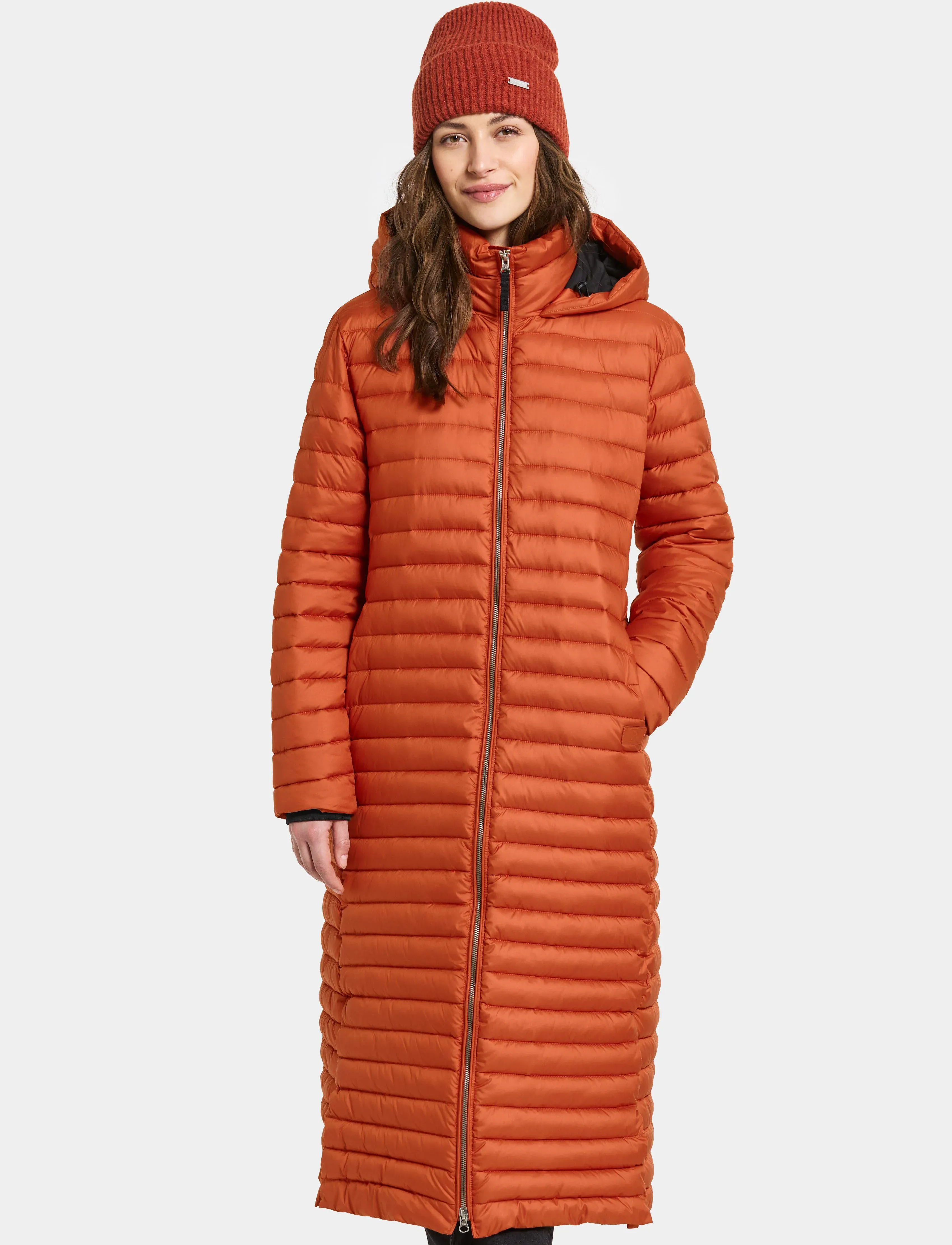 Didriksons Lykke Wns Parka L, 40, Sport Jackets, Orange - Parkas, Frauen