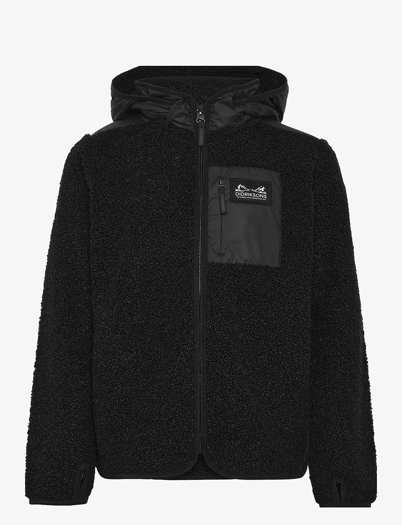 Didriksons - EXA KIDS FZ 3 - hættetrøjer - black - 0