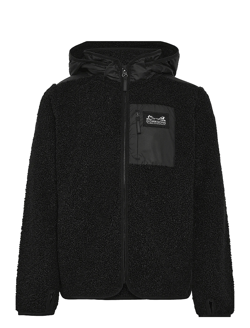 Didriksons - EXA KIDS FZ 3 - hættetrøjer - black - 0