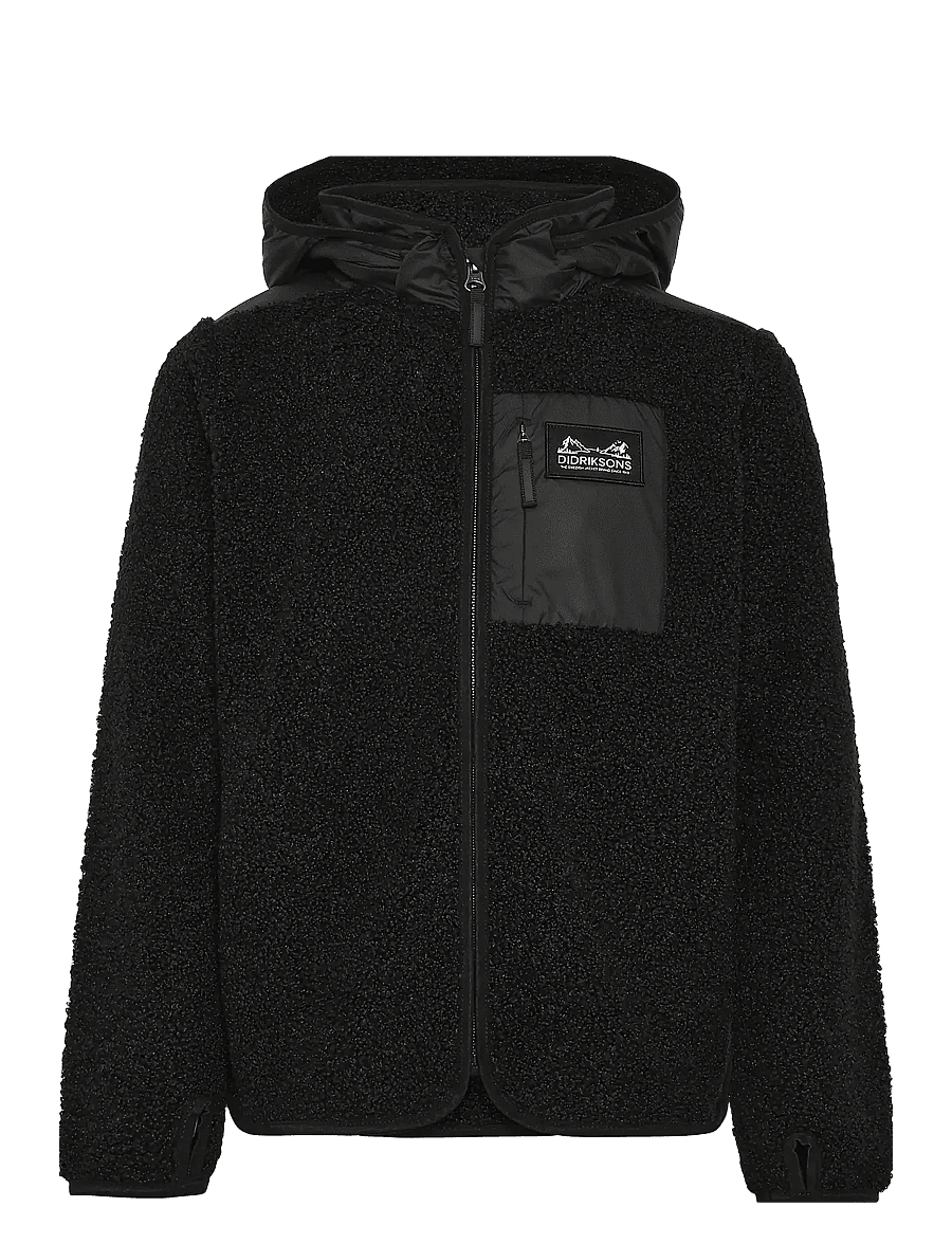 Didriksons - EXA KIDS FZ 3 - kapuzenpullover - black - 0