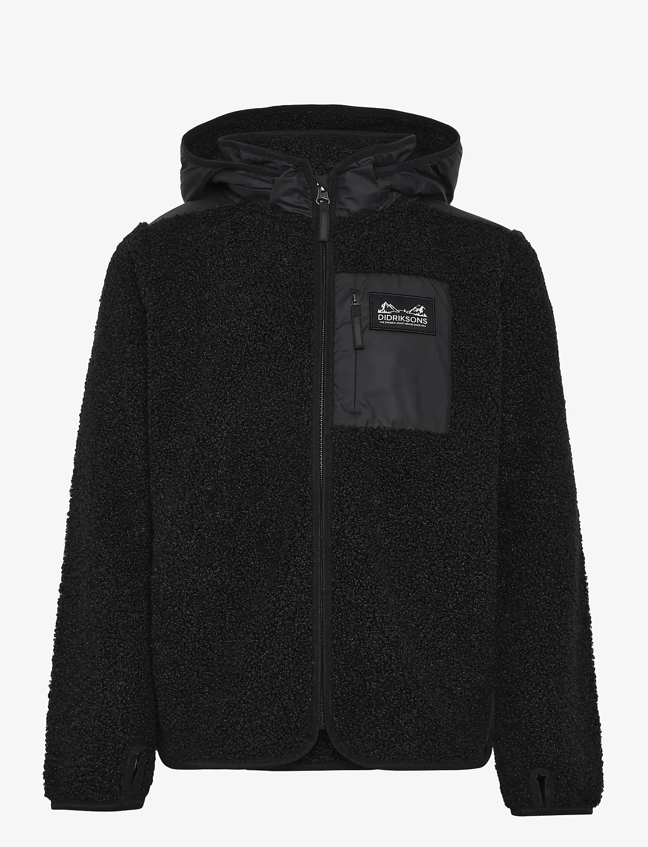 Didriksons - EXA KIDS FZ 3 - hættetrøjer - black - 2