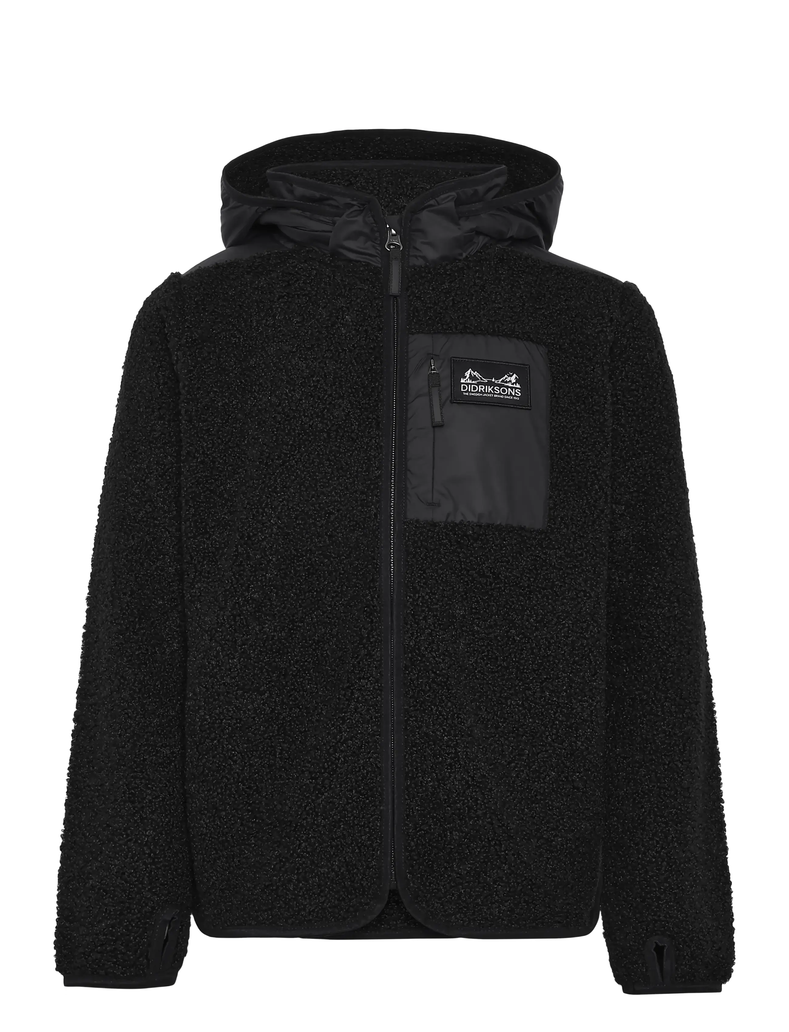 Didriksons - EXA KIDS FZ 3 - hættetrøjer - black - 2