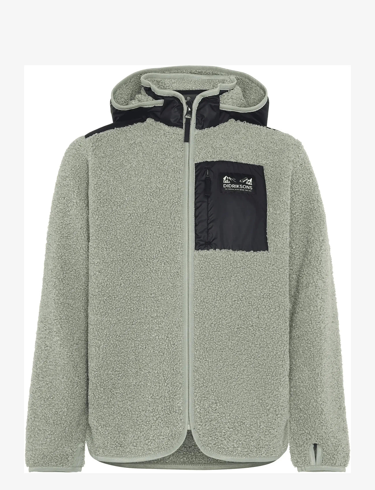 Didriksons - EXA KIDS FZ 3 - kapuutsiga dressipluusid - wilted leaf - 1