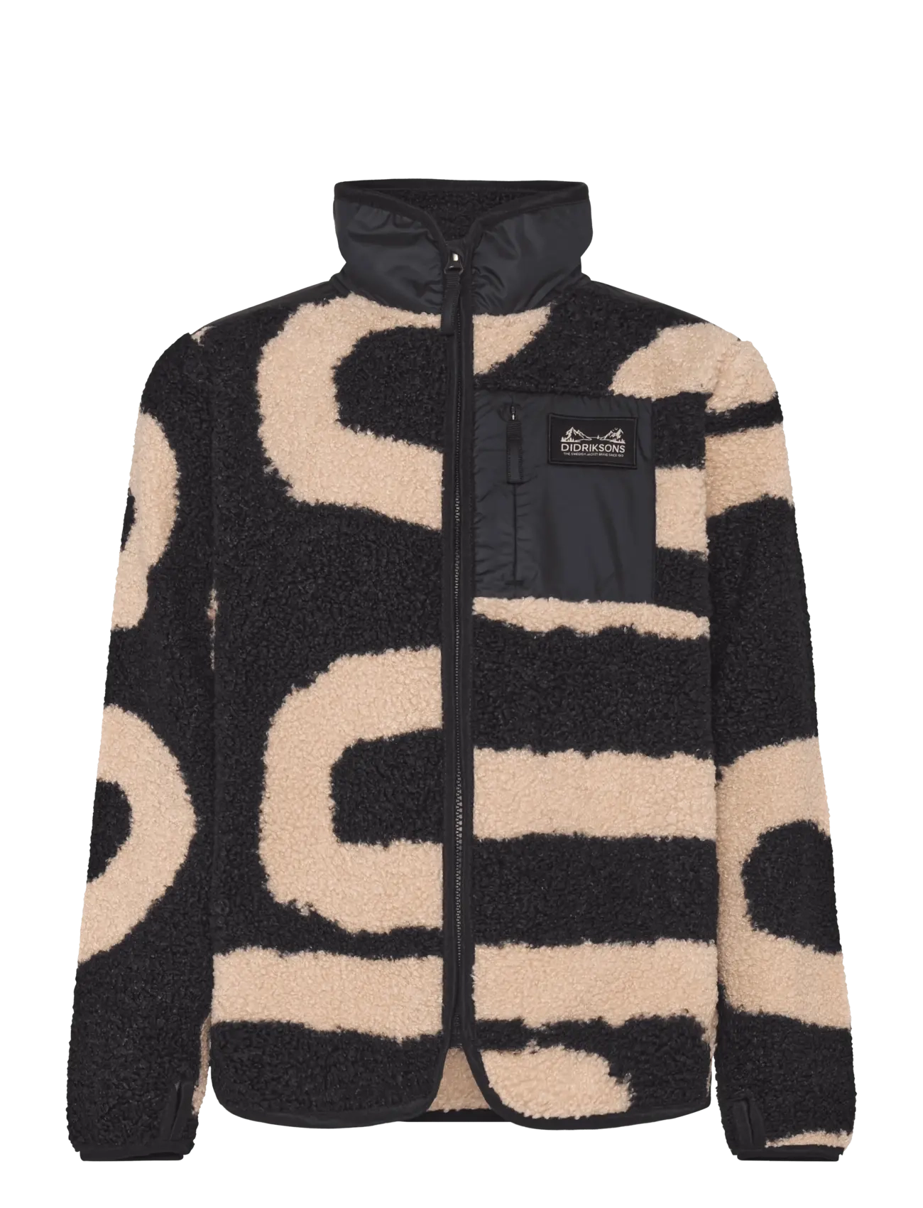 Didriksons EXA PR KIDS FZ 2 - Kleidung - PATH L BLACK / multi