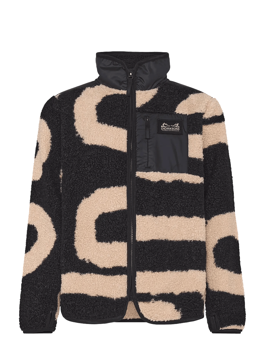 Didriksons - EXA PR KIDS FZ 2 - sweatshirts - path l black - 1