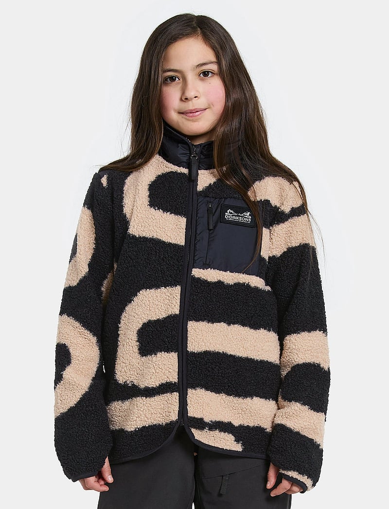 Didriksons - EXA PR KIDS FZ 2 - sweatshirts - path l black - 0