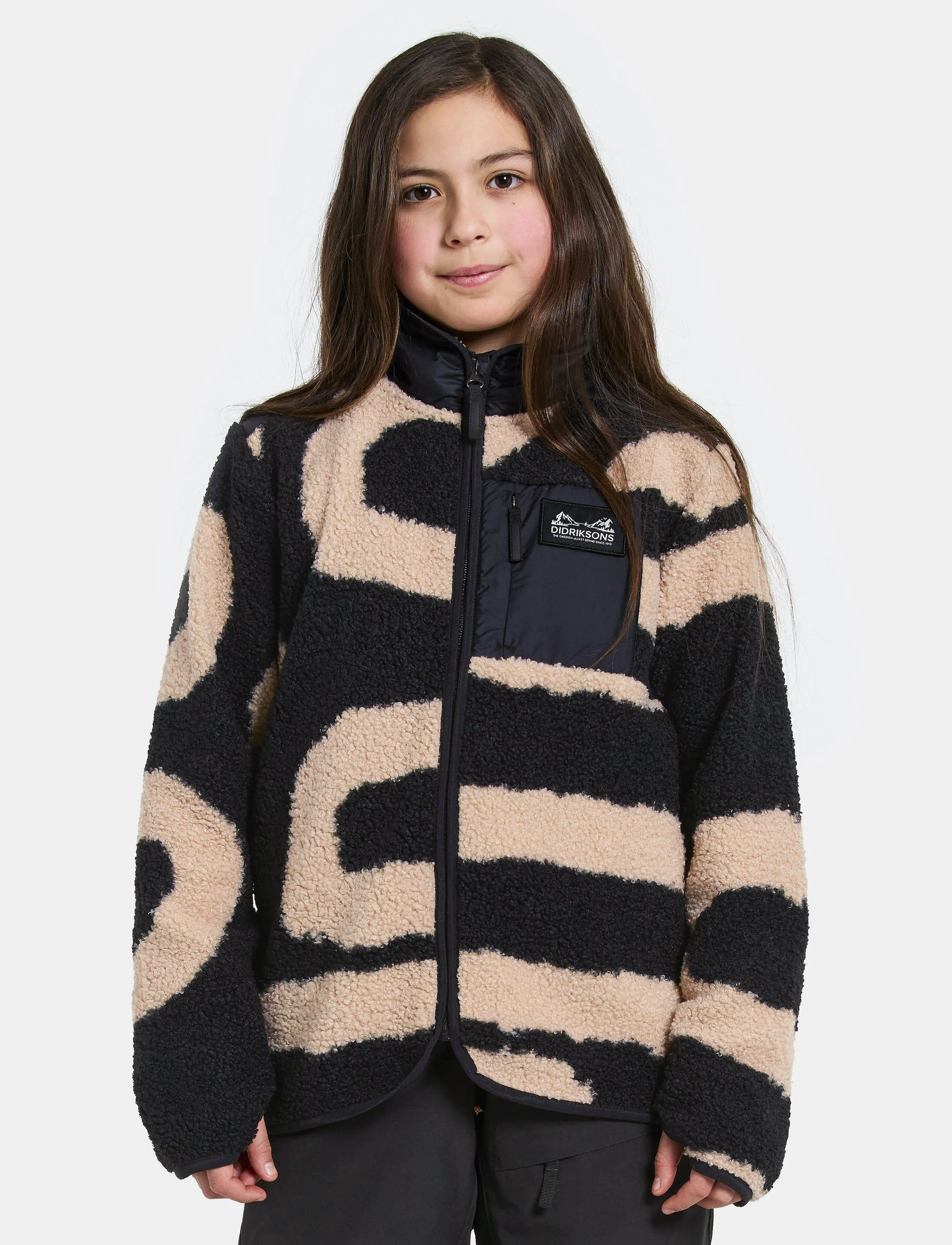 Didriksons EXA PR KIDS FZ 2 - Sweatshirts & Hettegensere - PATH L BLACK / multi