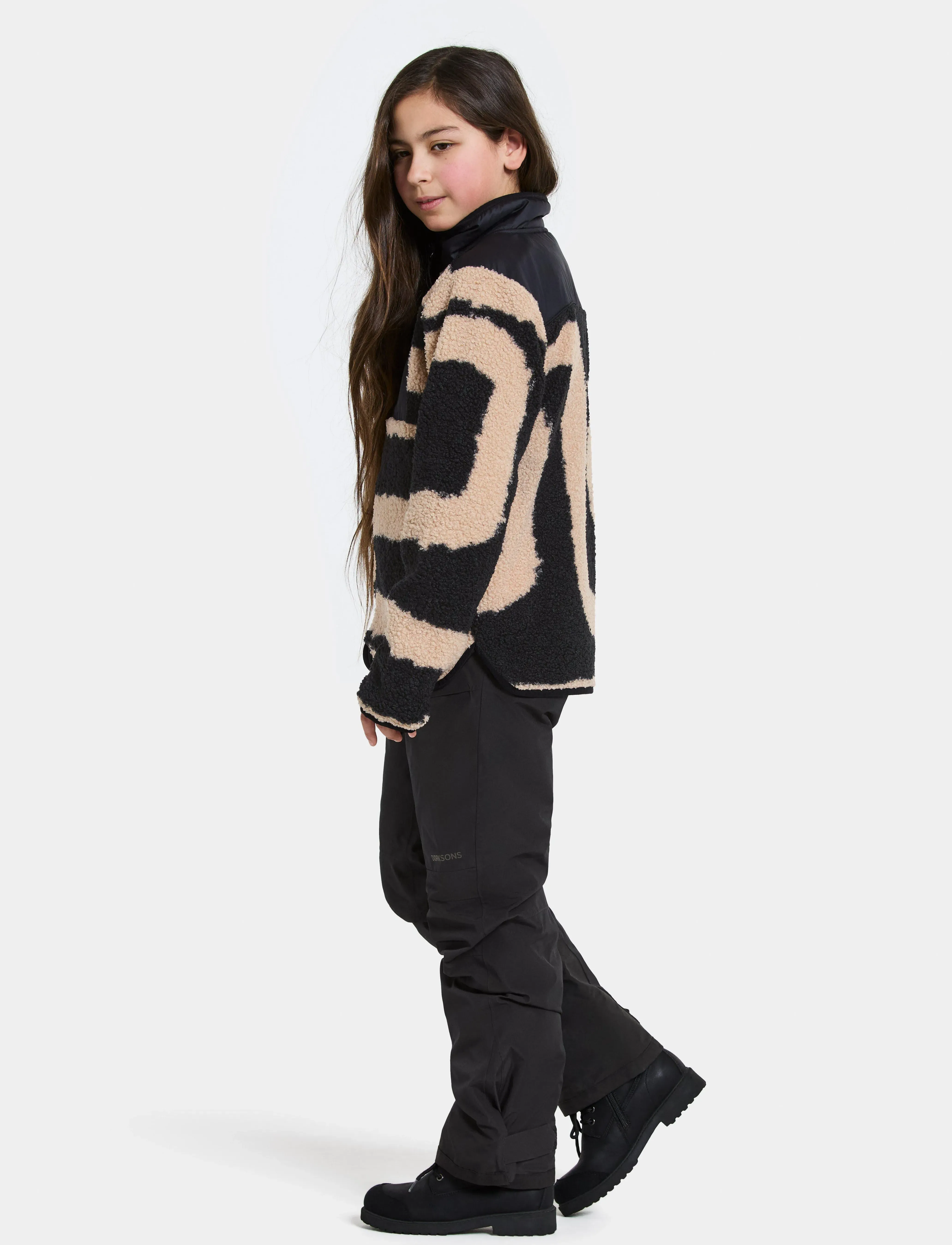 Didriksons - EXA PR KIDS FZ 2 - sweatshirts - path l black - 5